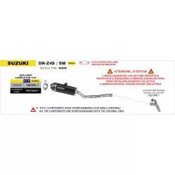 Silencieux EXPLORER ARROW 72674PK titane pour Suzuki DRZ4S et DRZ4SML 2025 et +