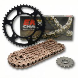 Kit chaîne EK/PBR 520 MRD7 - 13/50 - Racing - Couronne acier standard