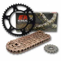 Kit chaîne EK/PBR 520 SRX2 - 16/48 - Renforcé - Couronne acier standard