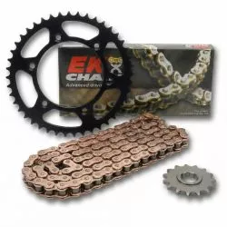 Kit chaîne EK/PBR 530 MVXZ2 - 17/43-110 - Couronne acier standard