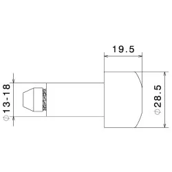 Embout de guidon RIZOMA 