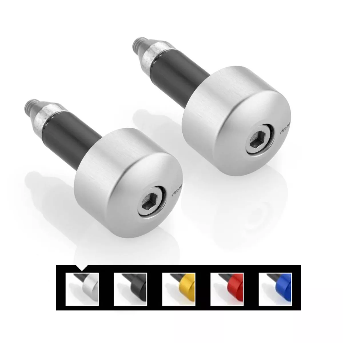Embouts De Guidon Rizoma MA532A Argent Pour Ducati Streetfighter V2 955 2022 - Neufs