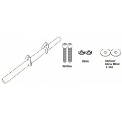 Kit d'attaches spécifiques LS7711 GIVI pour les projecteurs halogène S310 ou S322 Pour KTM 390 Adventure 2020 et +