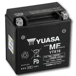 Batterie Yuasa YTX16 SLA AGM - Sans Entretien - Prête à l'emploi.