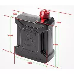 Jerrican GIVI TAN01 de 2,5 litres homologué transport essence, eau ou huile pour valise Trekker OUTBACK