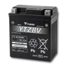 Batterie Yuasa YTZ8V SLA-AGM - Sans Entretien - Prête à l'Emploi.