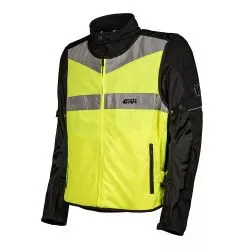 Gilet VEST02 GIVI haute visibilité, avec bandes réfléchissantes, homologué CEE