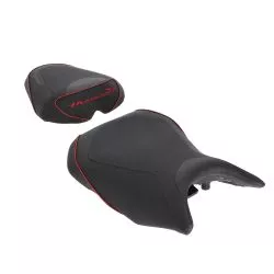 Selle Bagster SIT'N GO noire liserés ROUGES pour Honda CB750 Hornet 2023 et +