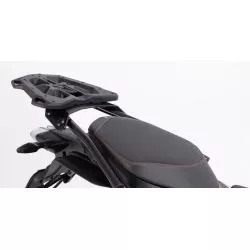Plateau d'extension SW-MOTECH pour STREET-RACK. 45x30 cm. QUICK-LOCK. Aluminium. Noir.