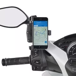 Support en aluminium anodisé et acier inoxydable SGZ39SM GIVI pour la  fixation des GPS Garmin Zumo - Tech2Roo