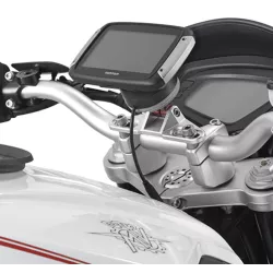 Support en aluminium STTR40SM GIVI pour la fixation des GPS Tom Tom Rider (40, 400, 410, 450, II) sur S901A smart mount
