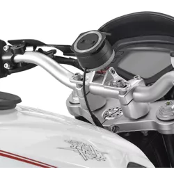 Support en aluminium STTR40SM GIVI pour la fixation des GPS Tom Tom Rider (40, 400, 410, 450, II) sur S901A smart mount