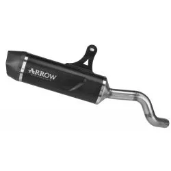 Silencieux INDY RACE EVO ARROW 72677AKN Aluminium "Dark" pour CF MOTO 700MT Adventure 2025 et +