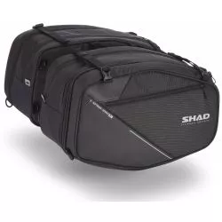 Sacoches latérales extensibles semi-rigides Touring SHAD SL58, volume 36 à 48 Litres