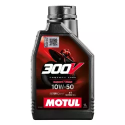 Huile moteur 4T 10W50 MOTUL 300V Factory Line 1 litre - 100% Synthèse