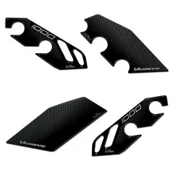 Stickers de protection 3D Resin Bike - Protections de talons Kawasaki Versys 1000 2017-2024
