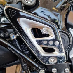 Stickers de protection 3D Resin Bike - Protections de talons Triumph Scrambler 400 X / Speed 400 2024-2025