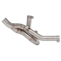 Raccord central racing ARROW 71824MI Inox pour Ducati Hypermotard V2 / SP 2026 et +