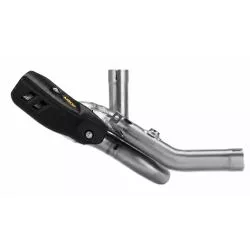 Raccord central racing ARROW 72223PD Titane pour Ducati Desert X 2026 et +
