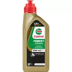 Huile moteur 4T 10W40 CASTROL Power 1 RACING 1L - 100% synthèse
