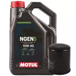 Pack vidange MOTUL - Huile 4T NGEN 5 10W40 4L + filtre à huile