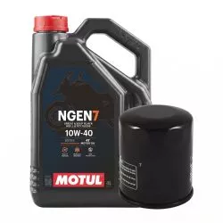 Pack vidange MOTUL - Huile 4T NGEN 7 10W40 4L + filtre à huile