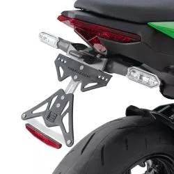 Support de plaque BARRACUDA pour Kawasaki Z650 S 2026 et + avec clignotants LEDS d'origine