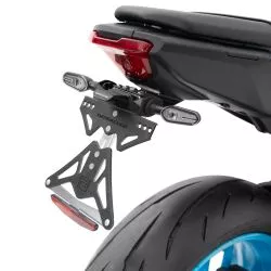 Support de plaque BARRACUDA pour Yamaha MT07 2025 et + avec montage clignotants LEDS d'origine