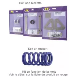 Kit d'abaissement avant et arrière 25mm Kawasaki KLE 650 Versys 2015 et +