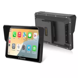 Écran connecté moto 7 pouces Carpuride W702BS pour BMW - CarPlay & Android Auto - Compatible molette BMW