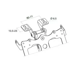 Support de plaque universel Rizoma 