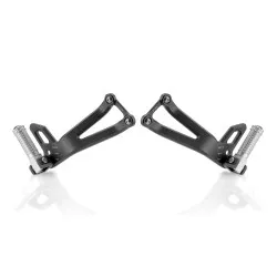 Kit Cale-pieds passager réglable Rizoma PE680B pour Yamaha MT09-2013 et +, XSR900 et MT10 2016 et +, Tracer 900 2015 et +