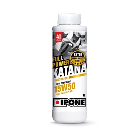 Ipone - Huile 4T 15W50 FULL POWER KATANA 1L - 100% Synthèse