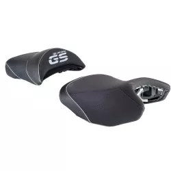 Selle Bagster READY LUXE configurable, noir liseré ARGENT pour BMW R1200GS 2013-2017