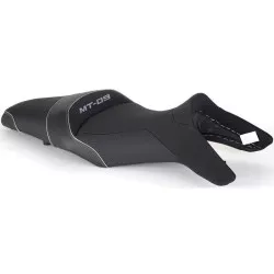 Selle Bagster READY LUXE configurable, noir liseré ARGENT pour Yamaha MT09 2014-2016