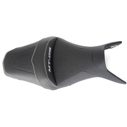 Selle Bagster READY LUXE configurable, noir liseré ARGENT pour Yamaha MT09 2014-2016