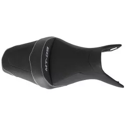 Selle Bagster READY LUXE configurable, noir liseré ARGENT pour Yamaha MT09 2014-2016