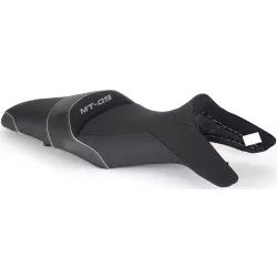 Selle Bagster READY LUXE configurable, noir liseré ARGENT pour Yamaha MT09 2014-2016