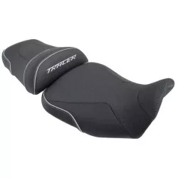 Selle Bagster READY LUXE configurable, noir liseré ARGENT pour Yamaha Tracer 900 2015-2018