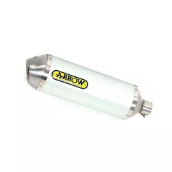 Silencieux RACE-TECH ARROW Aluminium embout inox pour Kawasaki ER6N et ER6F 2012-2016, Versys 650 2015-2016