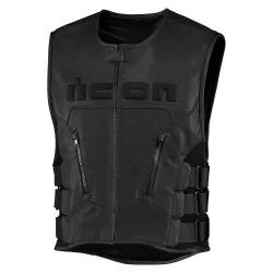 Blouson moto cuir Homme ICON Regulator D30