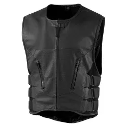 Blouson moto cuir Homme ICON Regulator D30 Stripped