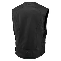 Blouson moto cuir Homme ICON Regulator D30 Stripped
