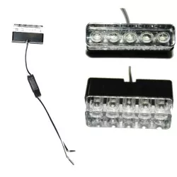 EDP01 Eclairage de plaque Ermax à encastrer 5 LED 180° E4