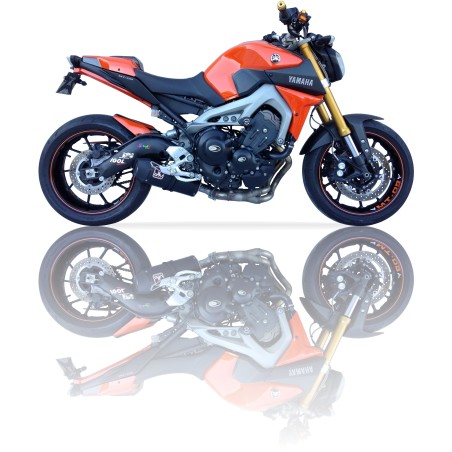 Echappement IXIL HEXOVAL XTREM BLACK pour YAMAHA MT 09 13-19, XSR 900 16-19 et Tracer 900 / 900 GT 15-19