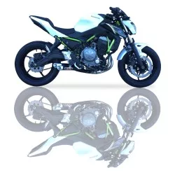 Echappement IXIL DUAL HYPERLOW XL BLACK EDITION pour KAWASAKI Z650 et Ninja 650 2017 et +