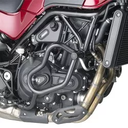 Pare-carters tubulaires inférieurs spécifiques acier, noirs, TN8704 GIVI pour Benelli Leoncino 500 2017 et +