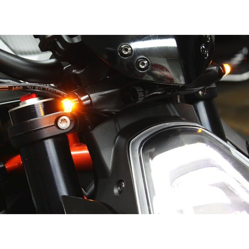 Clignotant à LED Motogadget - m-Blaze Pin de couleur noir - Tech2Roo