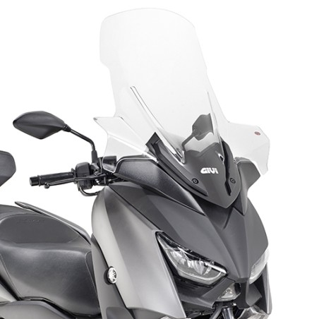 Bulle GIVI D2136ST Haute protection incolore (+20,5cm) pour Yamaha XMAX 300 2017 et +, XMAX 125 et 400 2018 et +