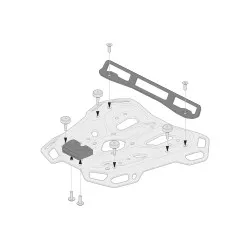 Kit dadaptation pour porte-bagages ADVENTURE-RACK Noir. Pour Shad 2.